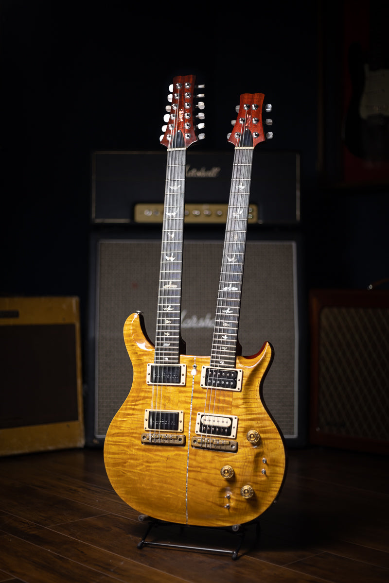 1983 Paul Reed Smith Carlos Santana Custom Doubleneck Electric Guitar - Vintage Yellow