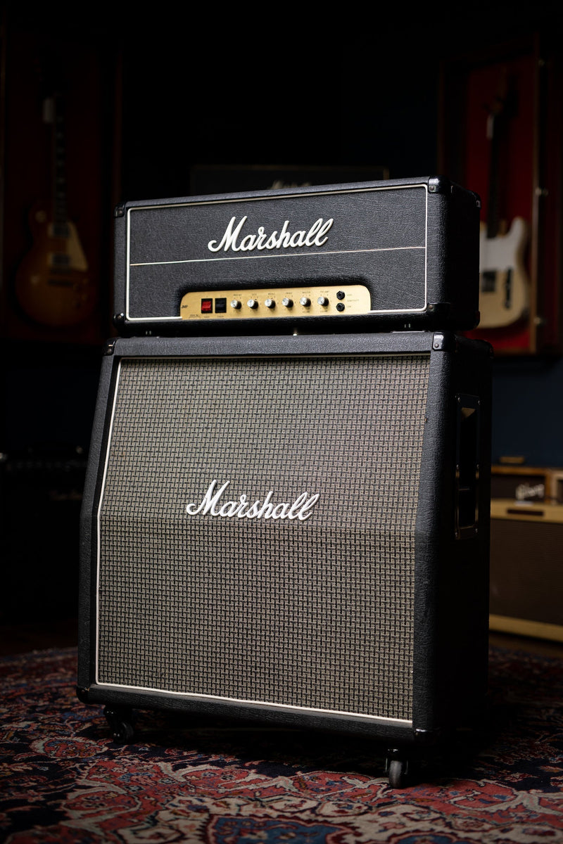 1980 Marshall JMP 50 MKII Tube Head and Basketweave 1960A Extension Cabinet