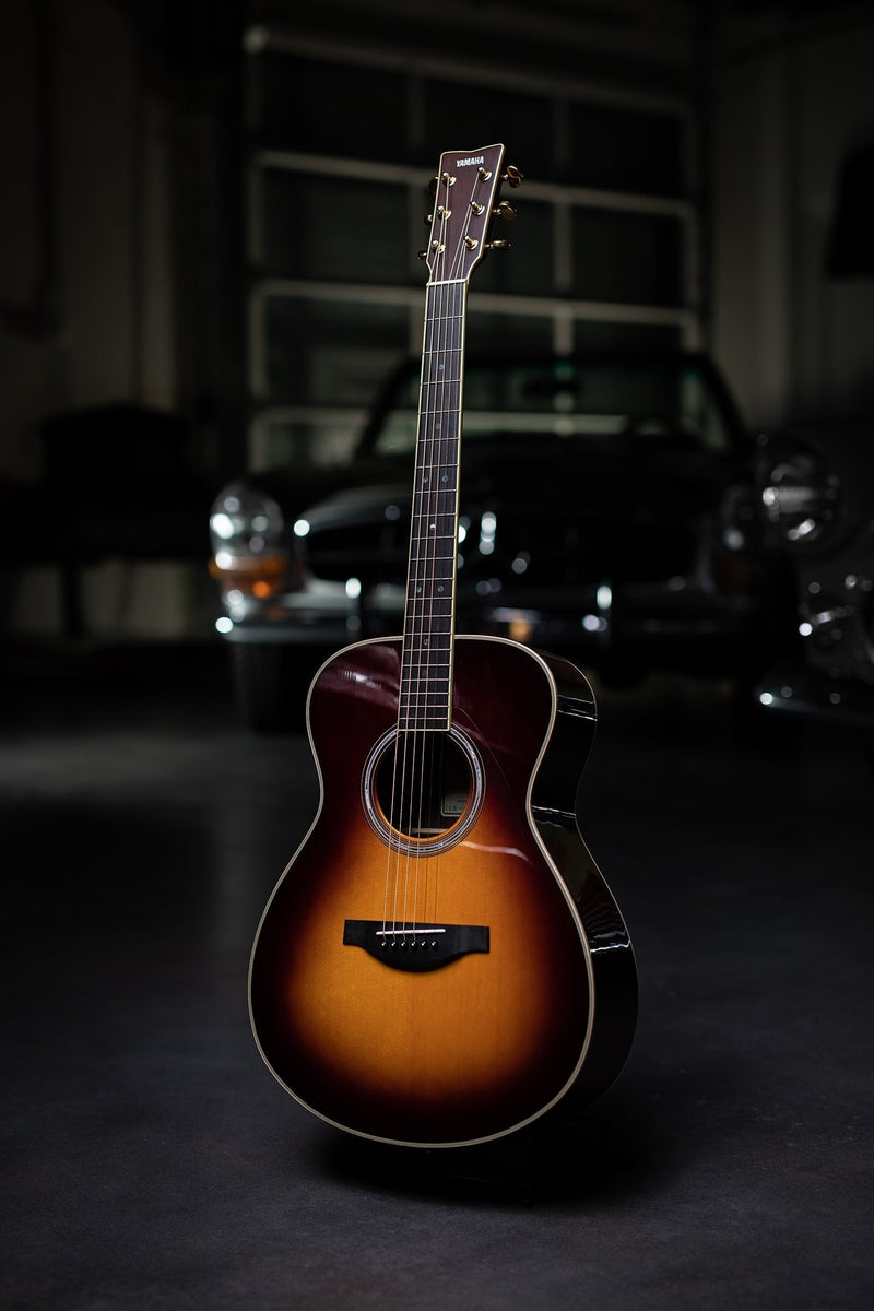 Yamaha LS-TA TransAcoustic Acoustic-Electric Dreadnought Guitar - Brown Sunburst